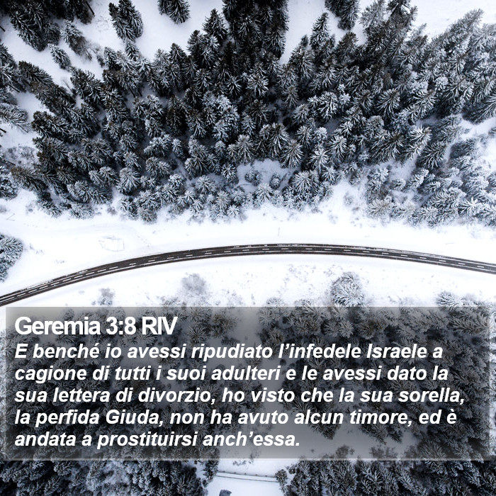 Geremia 3:8 RIV Bible Study