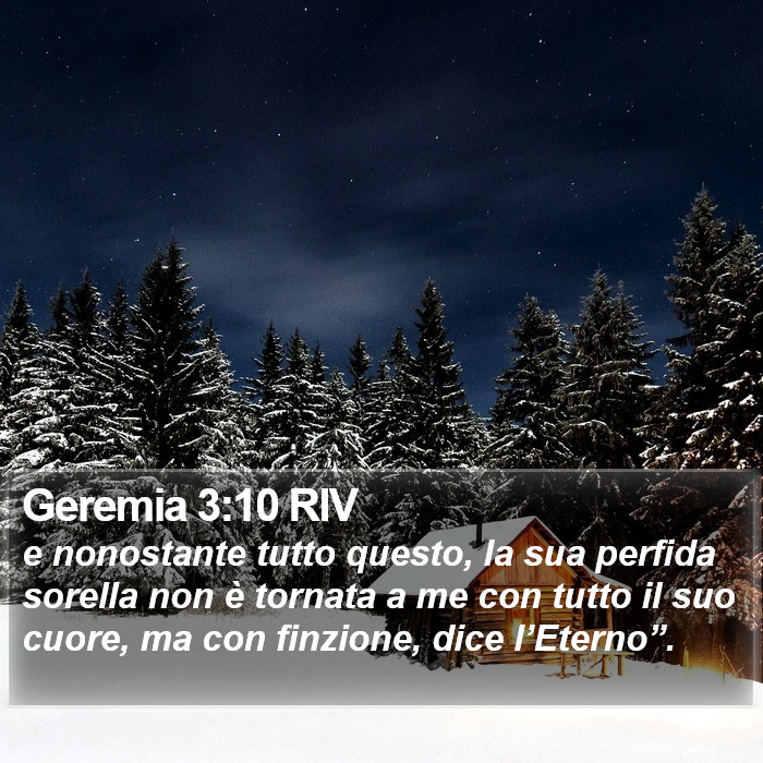 Geremia 3:10 RIV Bible Study