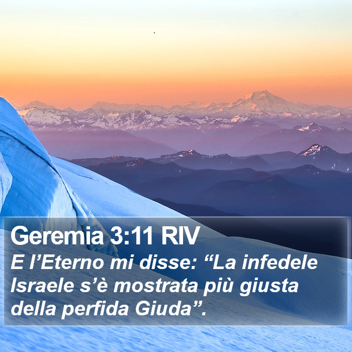 Geremia 3:11 RIV Bible Study