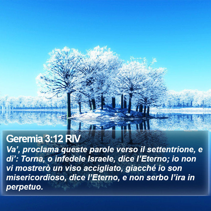 Geremia 3:12 RIV Bible Study