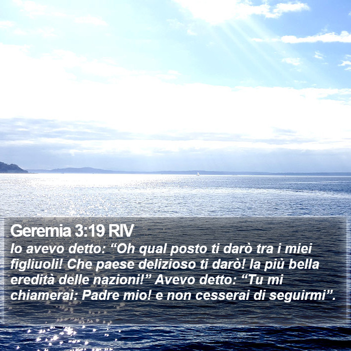 Geremia 3:19 RIV Bible Study