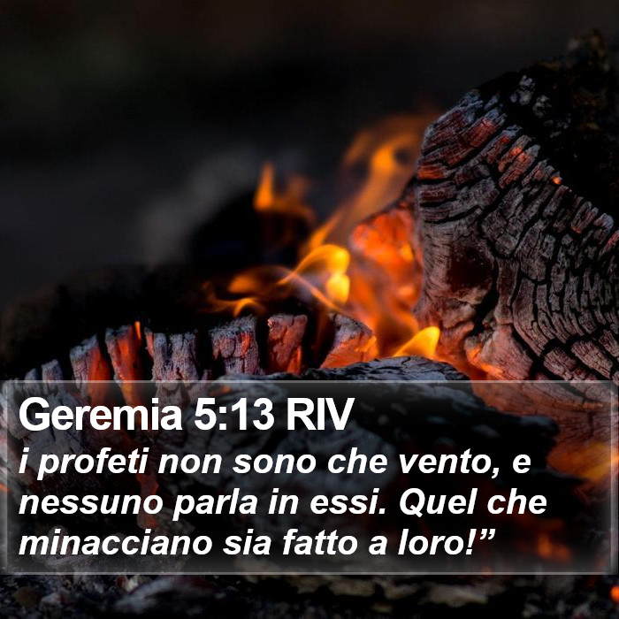 Geremia 5:13 RIV Bible Study