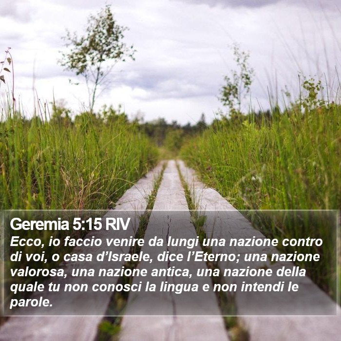 Geremia 5:15 RIV Bible Study