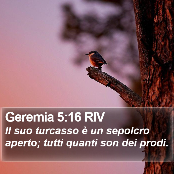 Geremia 5:16 RIV Bible Study
