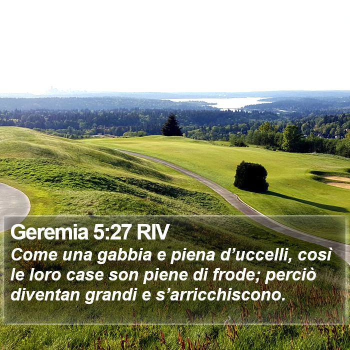 Geremia 5:27 RIV Bible Study