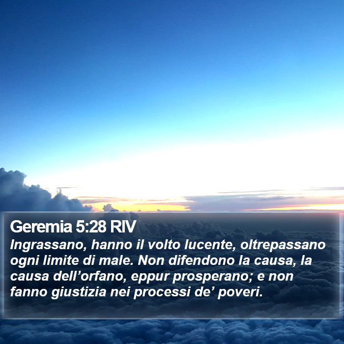Geremia 5:28 RIV Bible Study