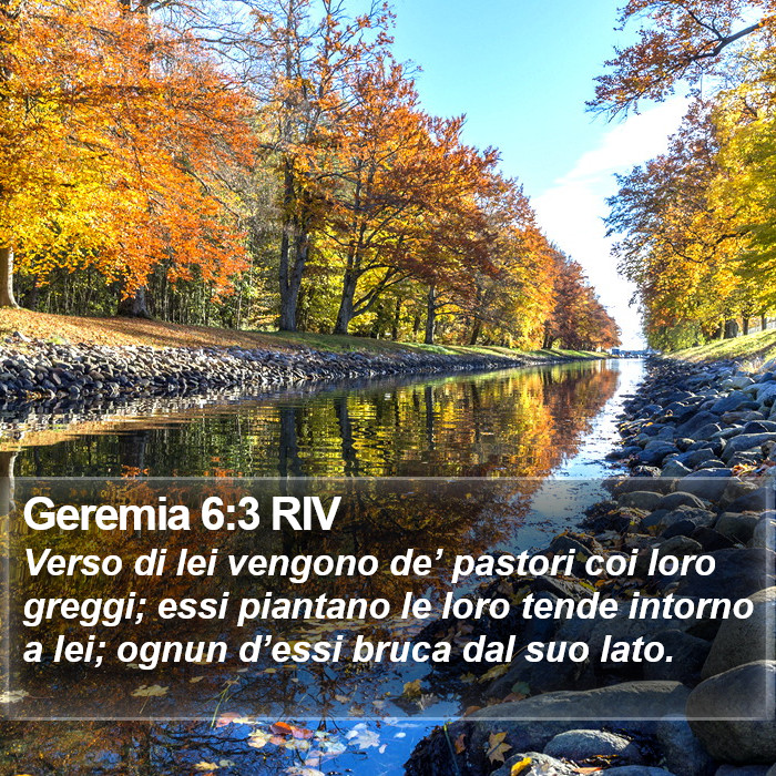 Geremia 6:3 RIV Bible Study