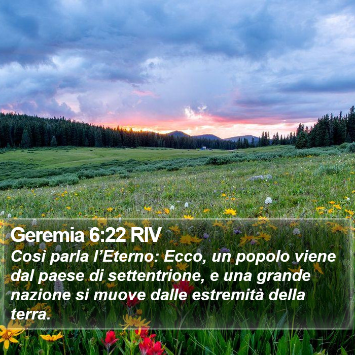 Geremia 6:22 RIV Bible Study