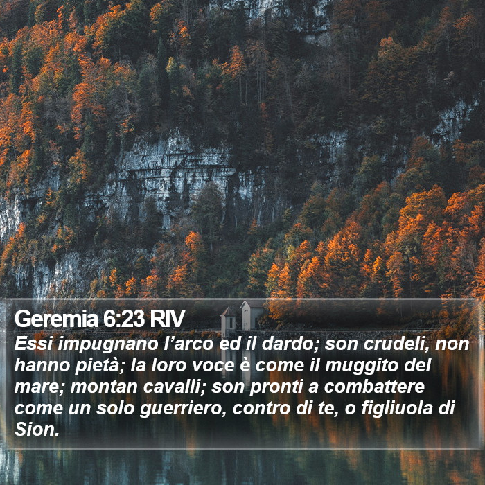 Geremia 6:23 RIV Bible Study