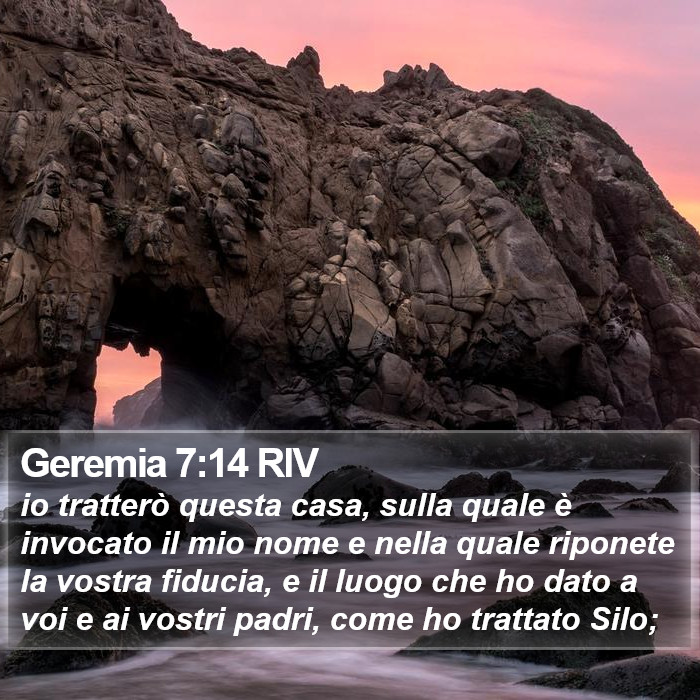 Geremia 7:14 RIV Bible Study