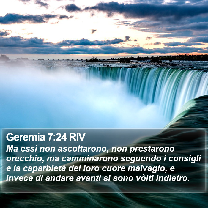 Geremia 7:24 RIV Bible Study