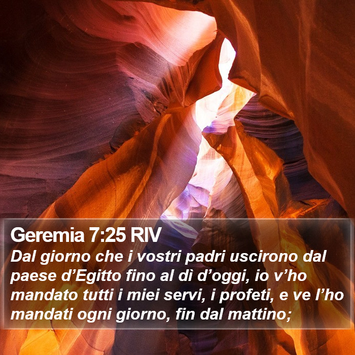 Geremia 7:25 RIV Bible Study