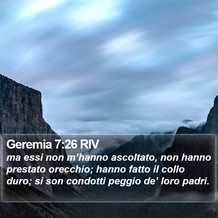 Geremia 7:26 RIV Bible Study