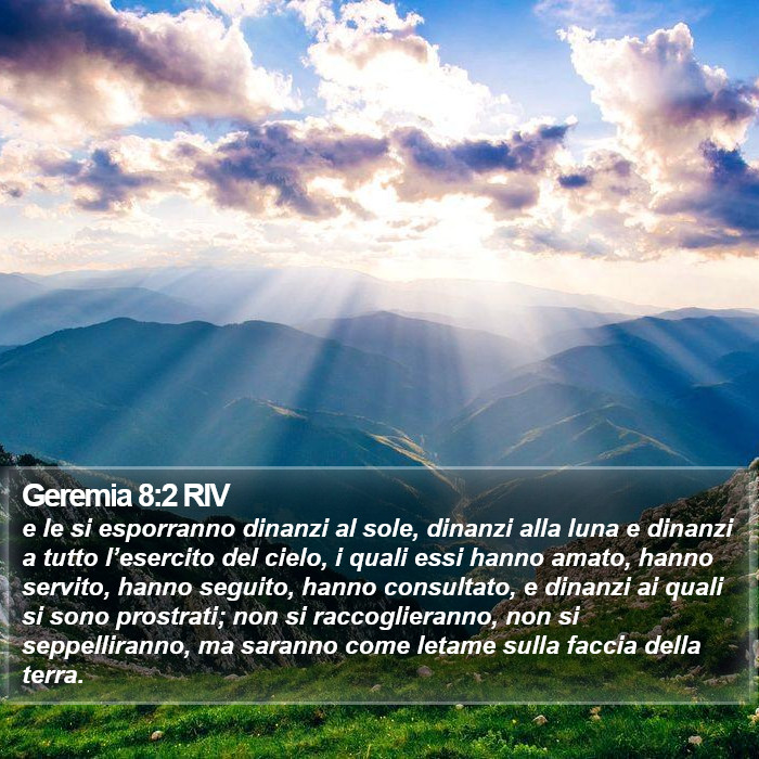 Geremia 8:2 RIV Bible Study