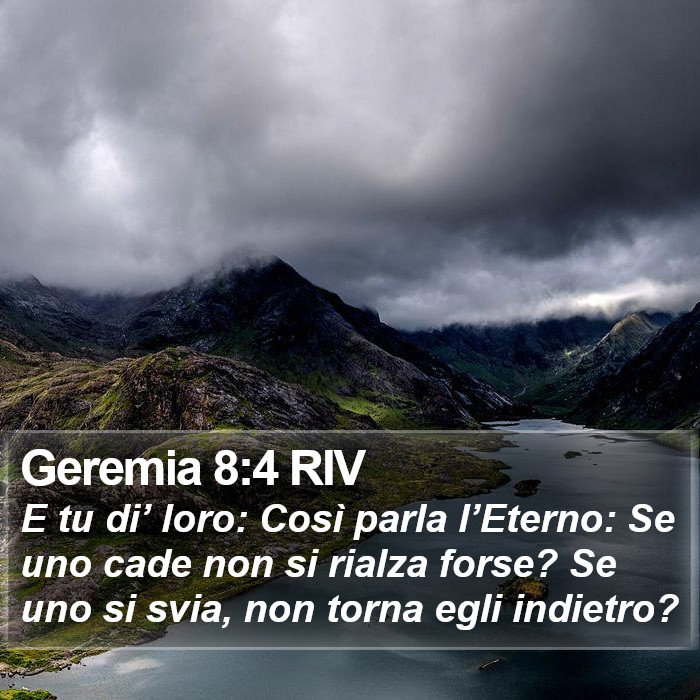 Geremia 8:4 RIV Bible Study
