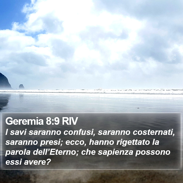 Geremia 8:9 RIV Bible Study