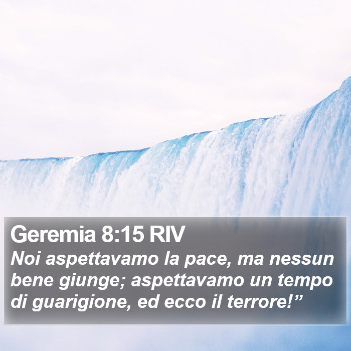 Geremia 8:15 RIV Bible Study