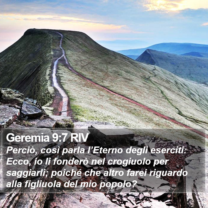 Geremia 9:7 RIV Bible Study