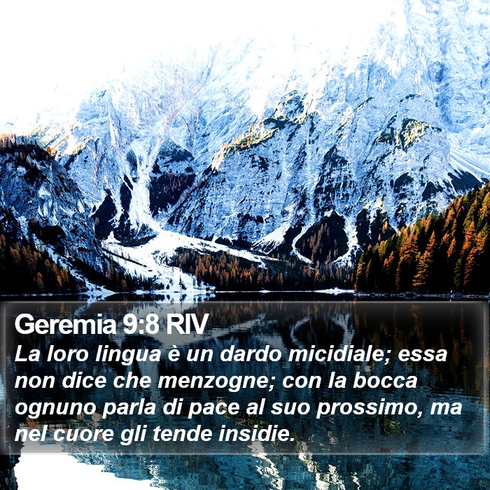 Geremia 9:8 RIV Bible Study