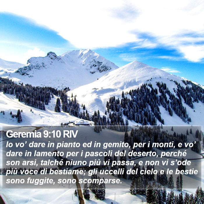 Geremia 9:10 RIV Bible Study