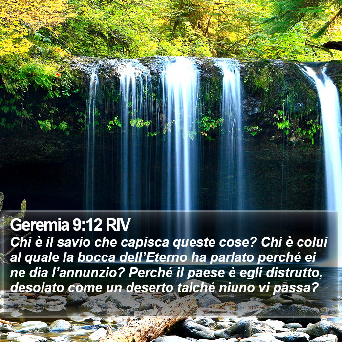 Geremia 9:12 RIV Bible Study