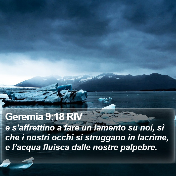 Geremia 9:18 RIV Bible Study