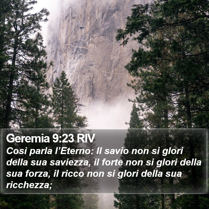 Geremia 9:23 RIV Bible Study