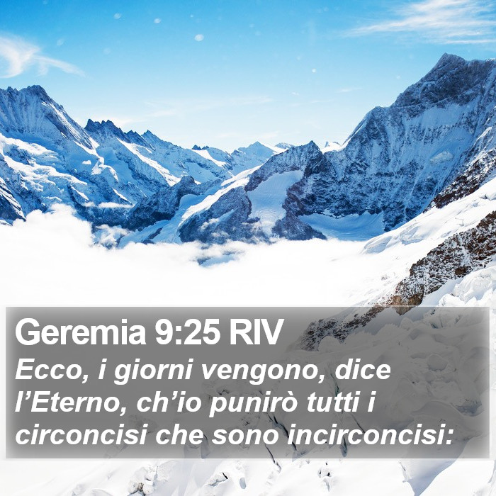 Geremia 9:25 RIV Bible Study