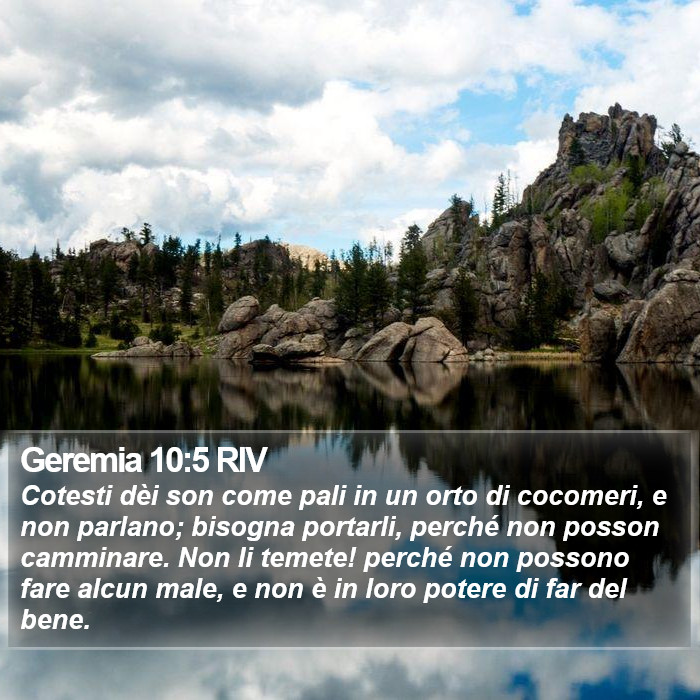 Geremia 10:5 RIV Bible Study