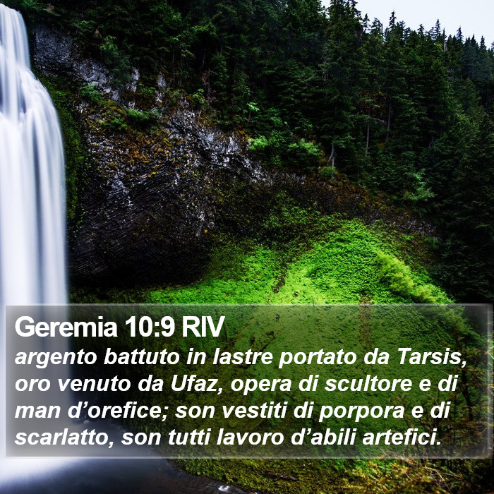 Geremia 10:9 RIV Bible Study