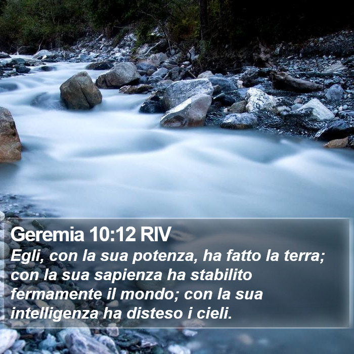 Geremia 10:12 RIV Bible Study