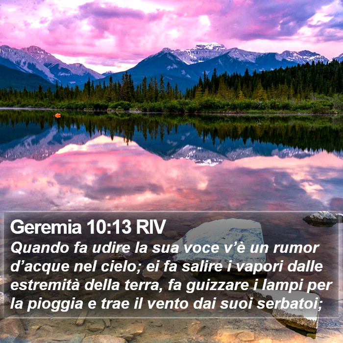 Geremia 10:13 RIV Bible Study