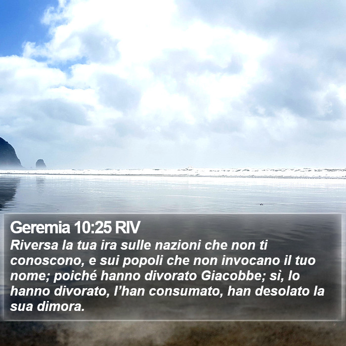 Geremia 10:25 RIV Bible Study