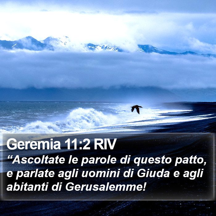 Geremia 11:2 RIV Bible Study