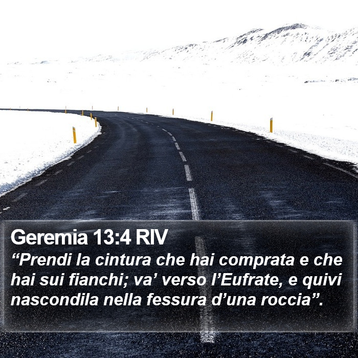 Geremia 13:4 RIV Bible Study