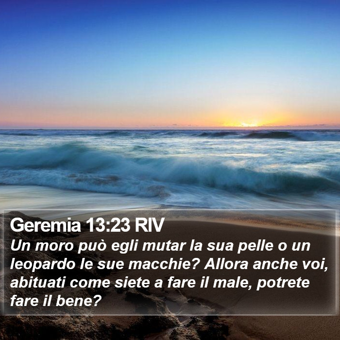 Geremia 13:23 RIV Bible Study