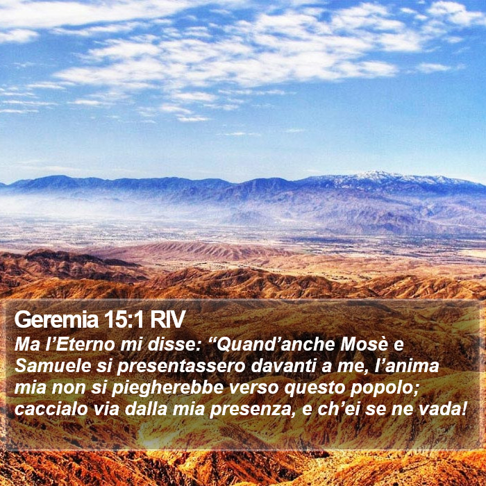 Geremia 15:1 RIV Bible Study