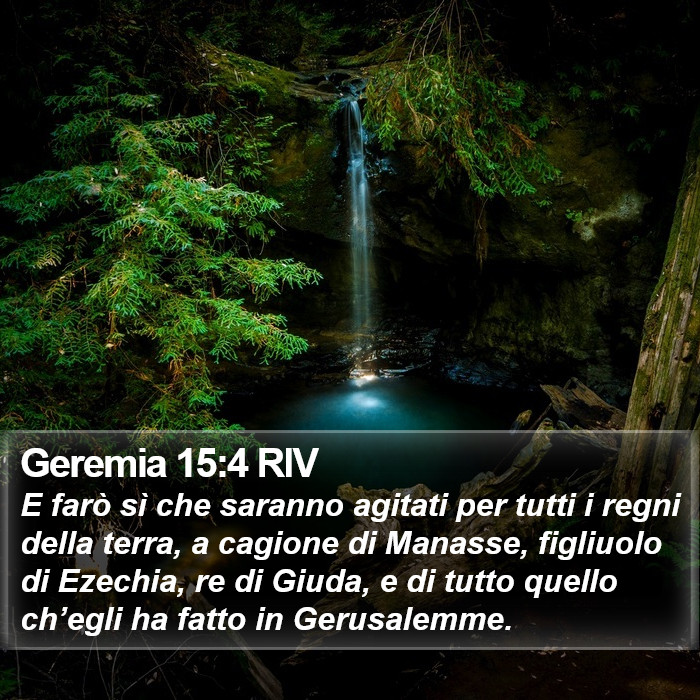 Geremia 15:4 RIV Bible Study