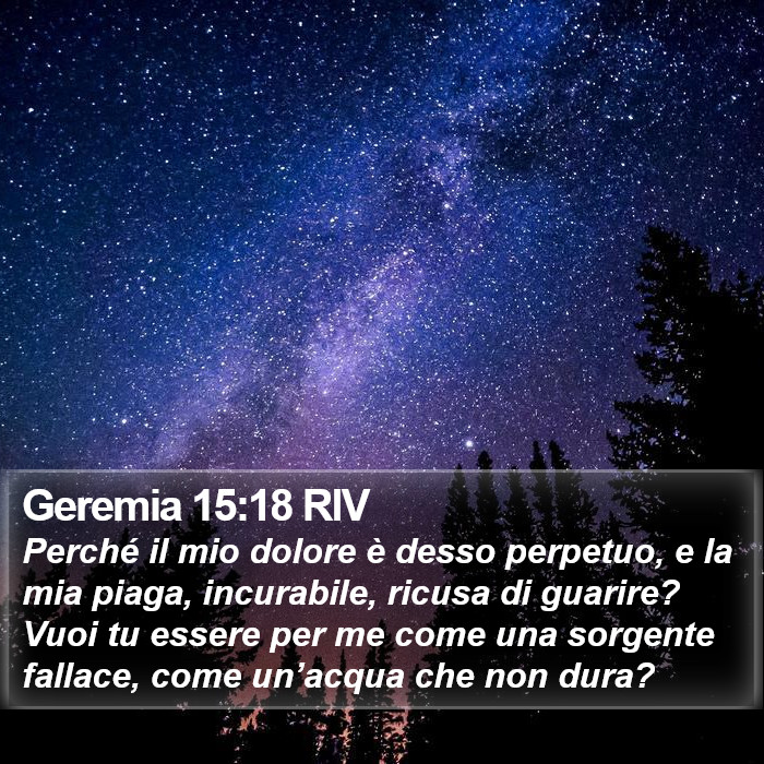 Geremia 15:18 RIV Bible Study