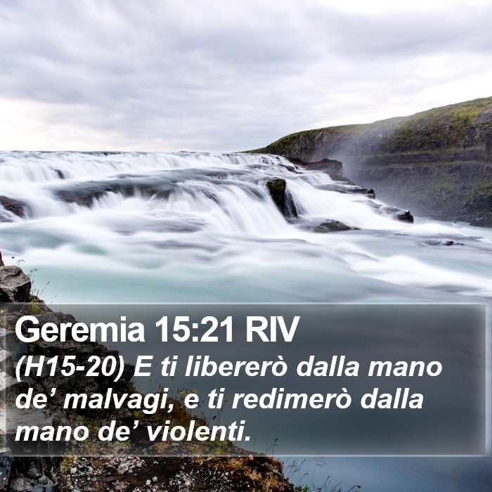 Geremia 15:21 RIV Bible Study