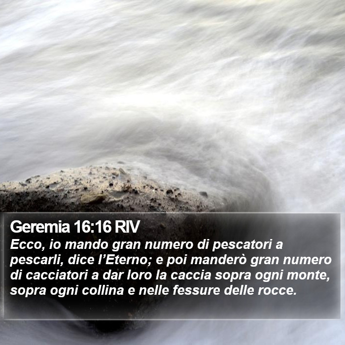 Geremia 16:16 RIV Bible Study