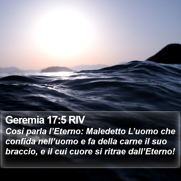 Geremia 17:5 RIV Bible Study