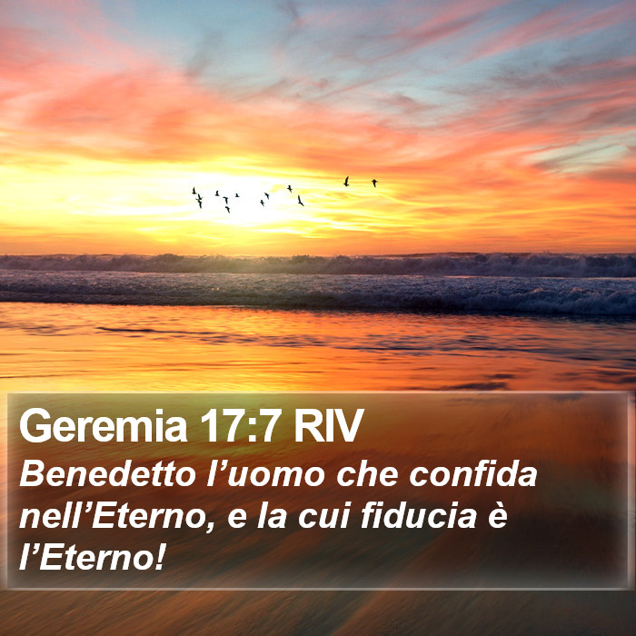 Geremia 17:7 RIV Bible Study