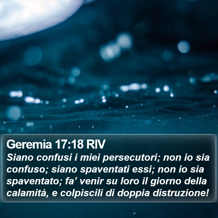 Geremia 17:18 RIV Bible Study