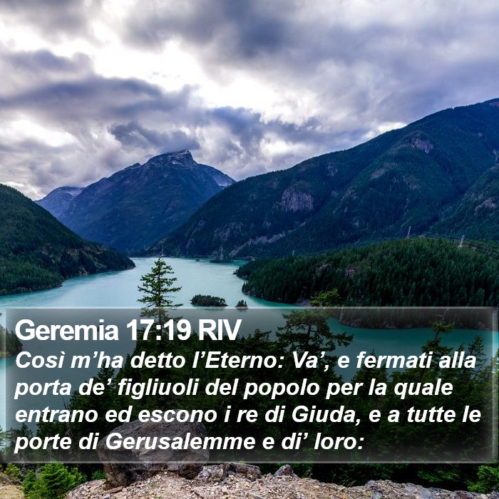 Geremia 17:19 RIV Bible Study