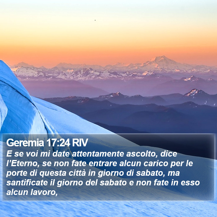 Geremia 17:24 RIV Bible Study