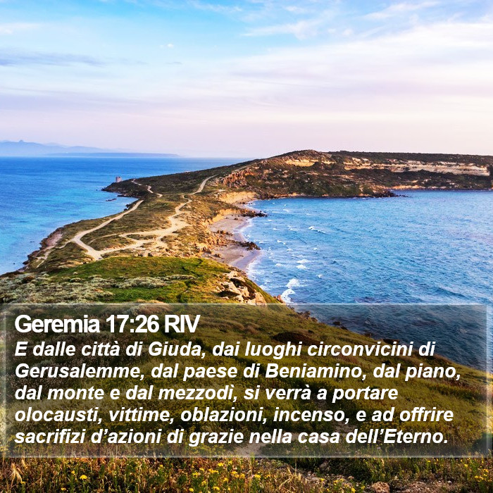 Geremia 17:26 RIV Bible Study