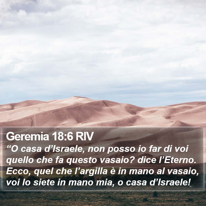 Geremia 18:6 RIV Bible Study