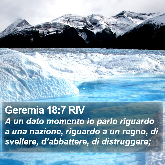 Geremia 18:7 RIV Bible Study