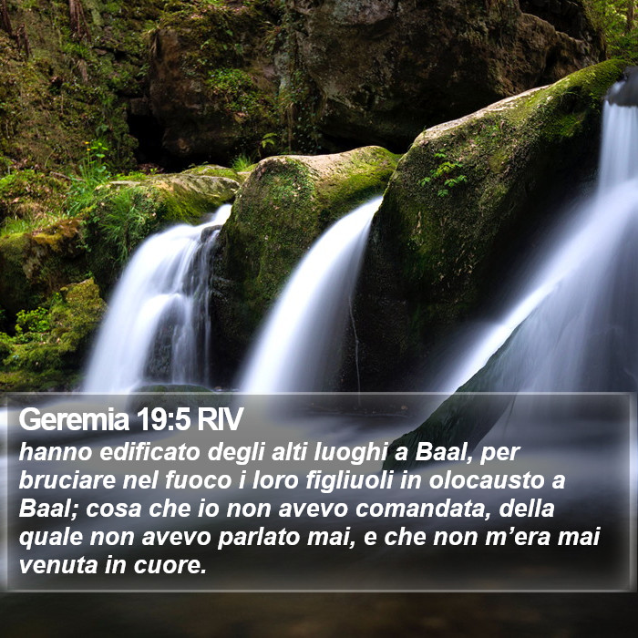 Geremia 19:5 RIV Bible Study